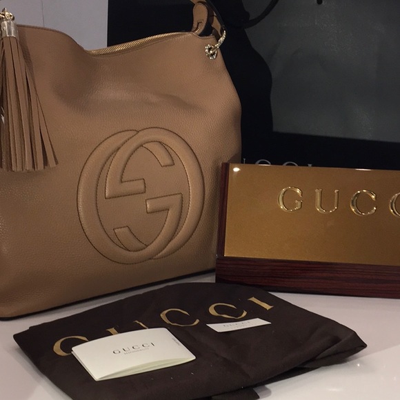 Gucci Women's Camelia Beige GG Soho Handbag 536194 - Picture 2 of 6